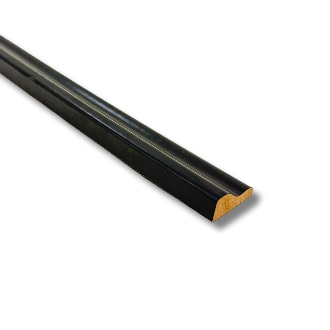 Pre-Finished White MDF Dado Rail – 115 cm | Waterproof, Decorative Wall Moulding | No Painting Required (Pure White) (Black) Same Day Shipping Before 2 Pm