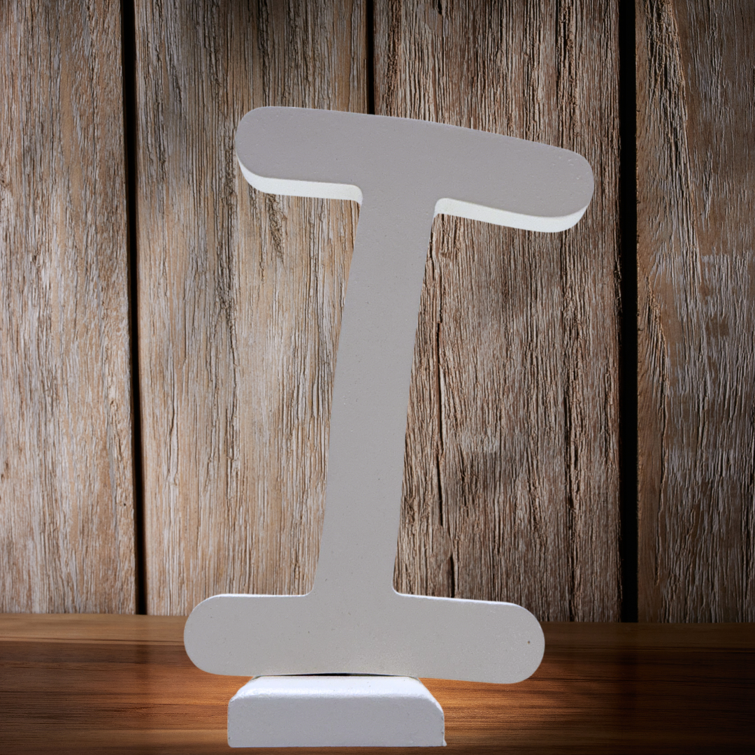 Unique Wooden Letters – Add Charm to Your Living Space- I in White - Perfect for Home decoration – High-quality home furnishing