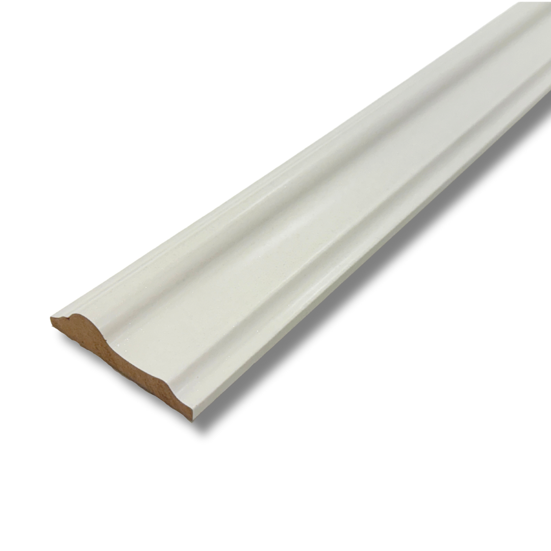 Pre-Finished Ivory White MDF Dado Rail Moulding - Wall Trim – 117 cm Decorative Wall Trim (Copy)