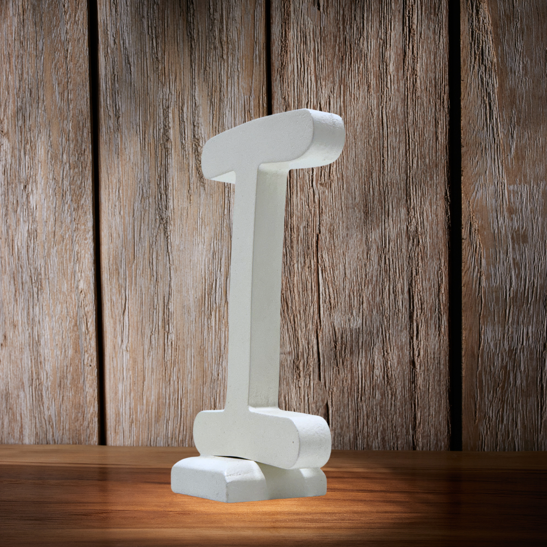 Unique Wooden Letters – Add Charm to Your Living Space- I in White - Perfect for Home decoration