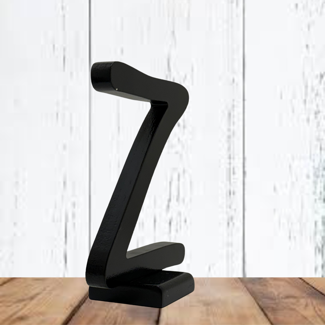 Wooden Letters for Wall Art-Decorative Wooden Alphabet Letters C in Black - Perfect for Home decoration