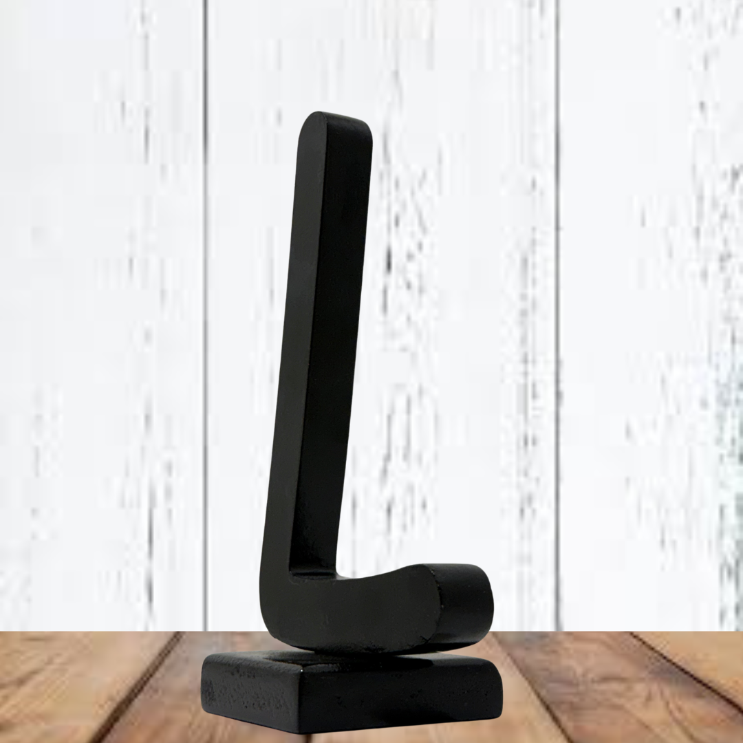 Wooden Letter Decor-Decorative Wooden Alphabet Letters L in Black - Perfect for Home decoration