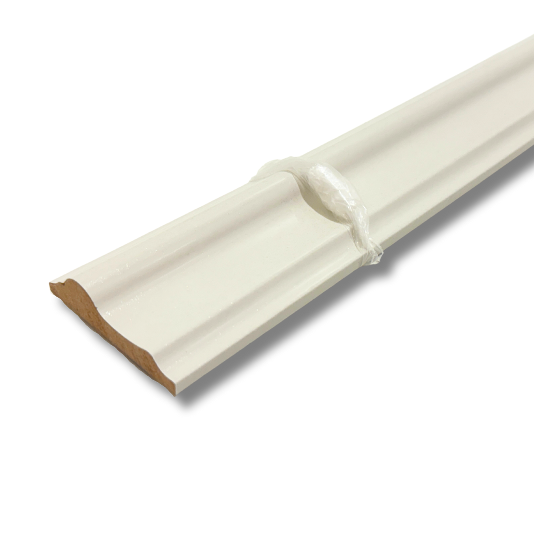 Pre-Finished Ivory White MDF Dado Rail Moulding - Wall Trim – 117 cm Decorative Wall Trim (Copy)