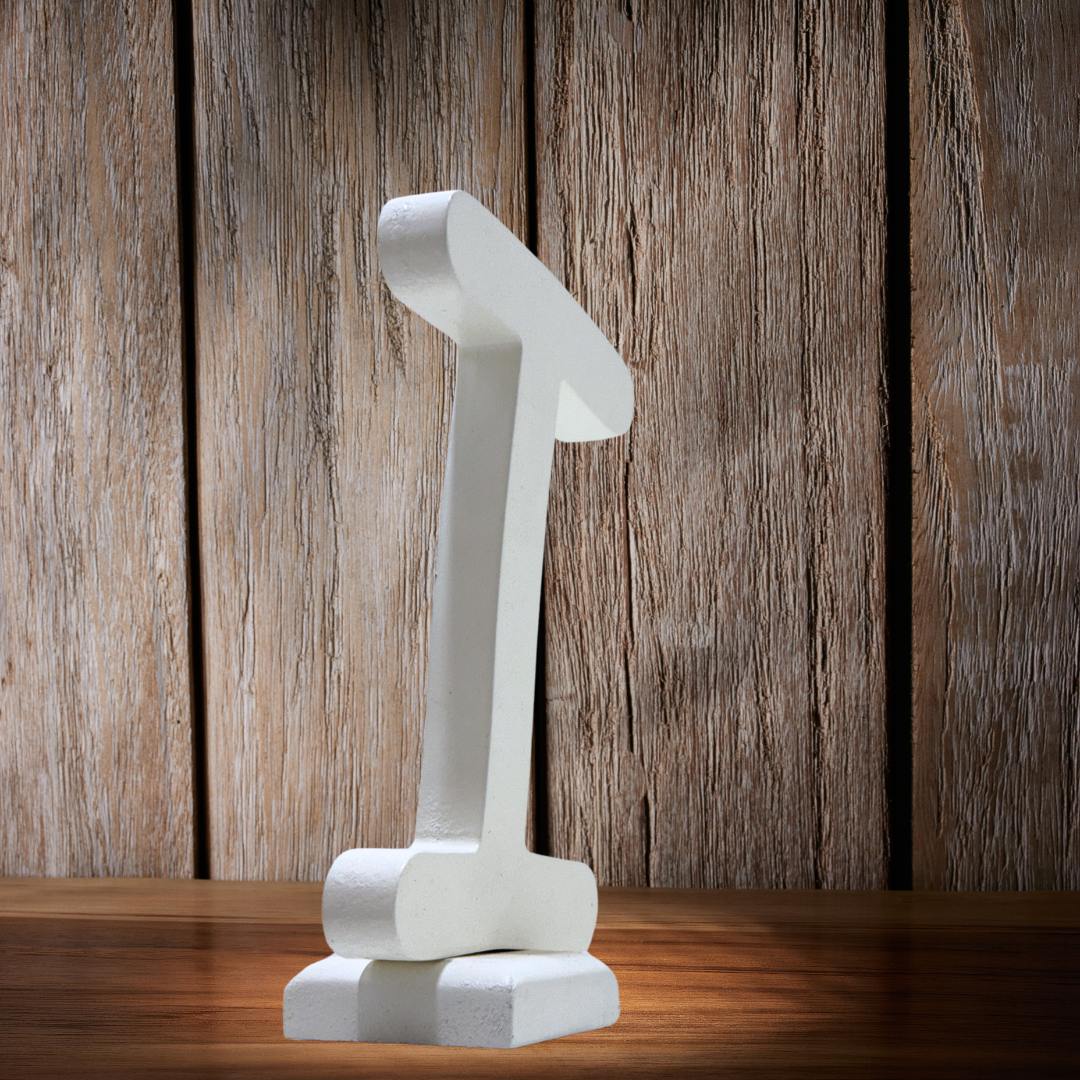 Unique Wooden Letters – Add Charm to Your Living Space- I in White - Perfect for Home decoration