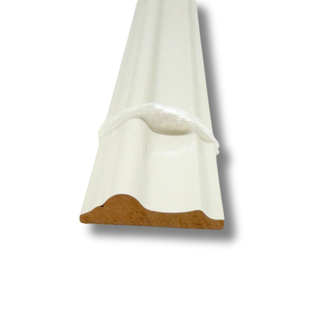 Pre-Finished Ivory White MDF Dado Rail Moulding - Wall Trim – 117 cm Decorative Wall Trim (Copy)