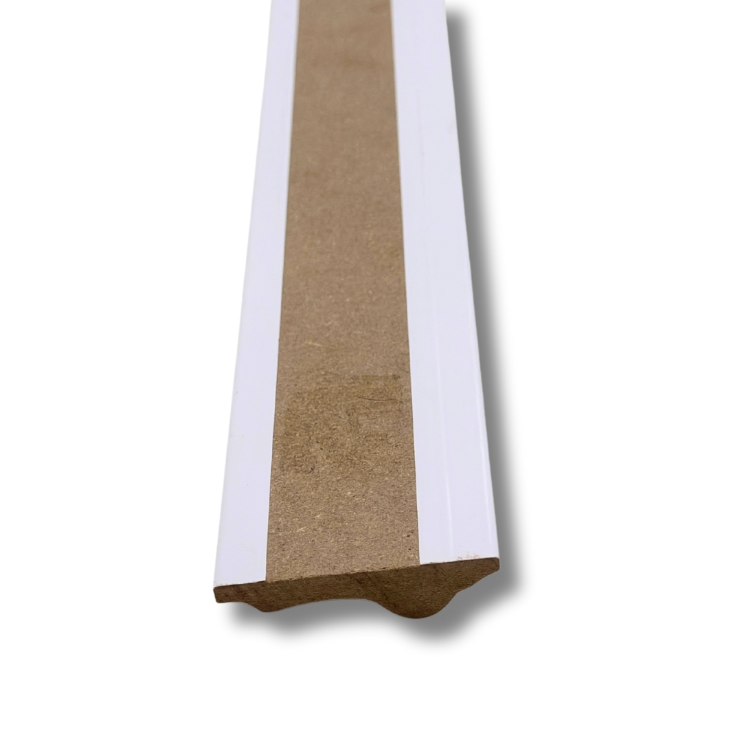 Pre-Finished Ivory White MDF Dado Rail Moulding - Wall Trim – 117 cm Decorative Wall Trim (Copy)