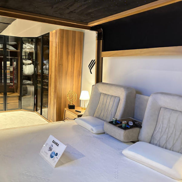 Contemporary Design: Stylish frame with Built-in TV and elegant finishes