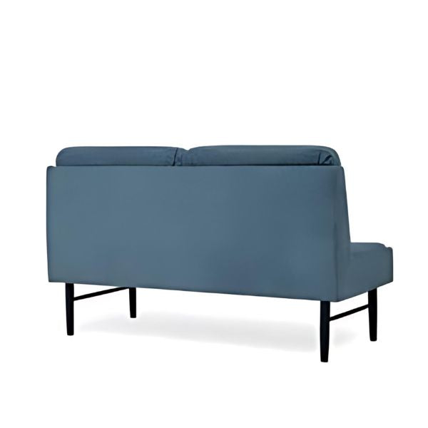 Contemporary Comfort: The Simple Blue Sofa