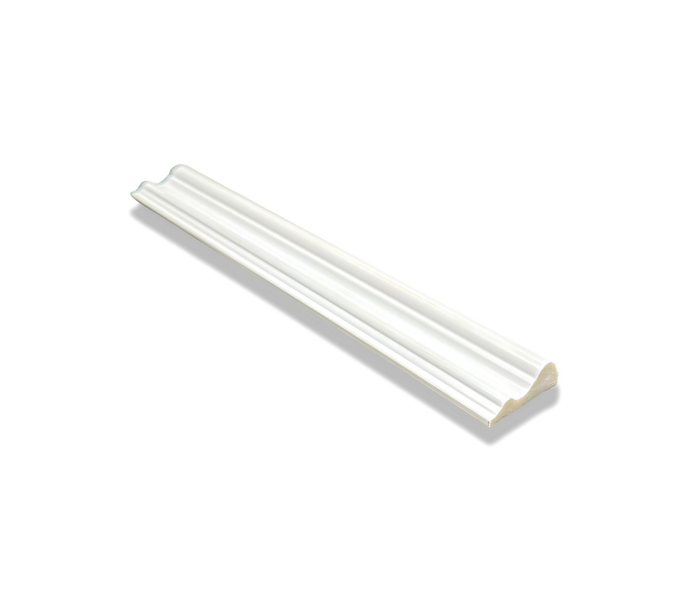 Decorative MDF Crown Moulding, 200 cm Length, Gold Finish