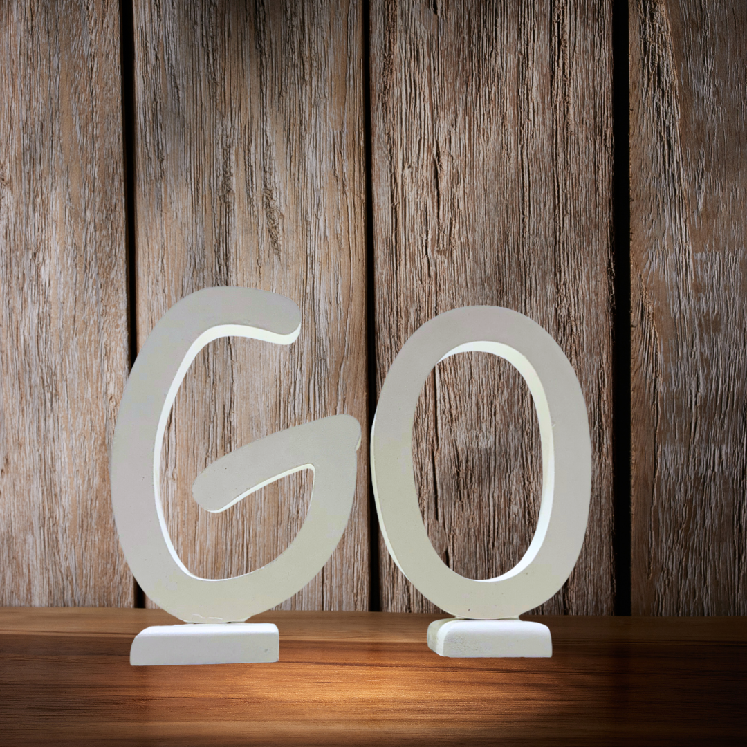 Unique Wooden Letters – Add Charm to Your Living Space- I in White - Perfect for Home decoration