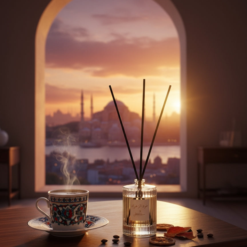 Istanbul Rose Reed Diffuser | Luxury Long-Lasting Home Fragrance
