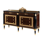 Luxurious Sideboard with Opulent Design and Gold Accents