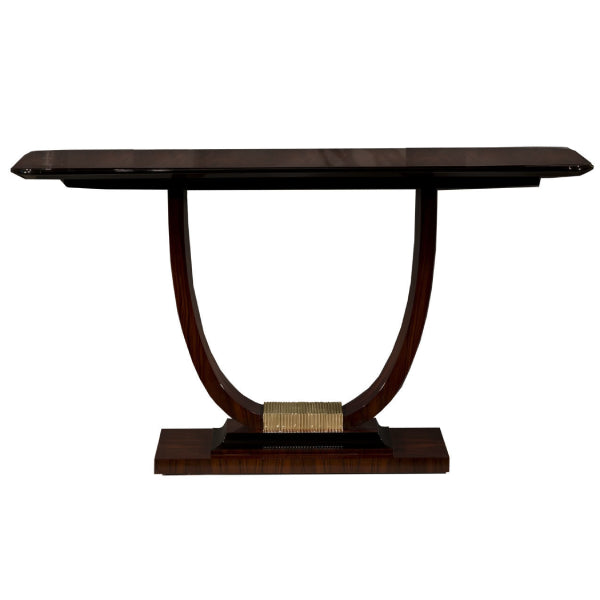 Elegant Console Table with Curved Design and Timeless Appeal