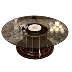 Chic Living Room with Luxurious Sofa and Elegant Coffee Table