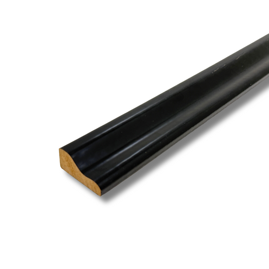 Pre-Finished White MDF Dado Rail – 115 cm | Waterproof, Decorative Wall Moulding | No Painting Required (Pure White) (Black) Same Day Shipping Before 2 Pm