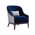 Chic Velvet Accent Chair with Stylish Contrasts and Comfort