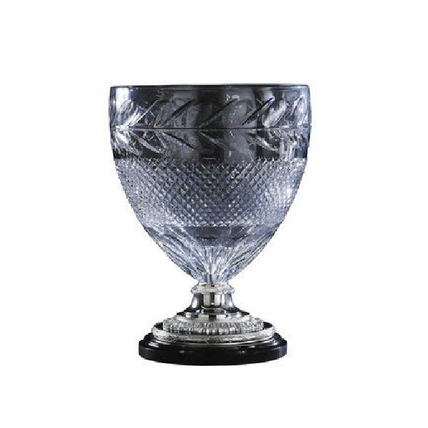 Elegant Crystal and Silver Decorative Cup