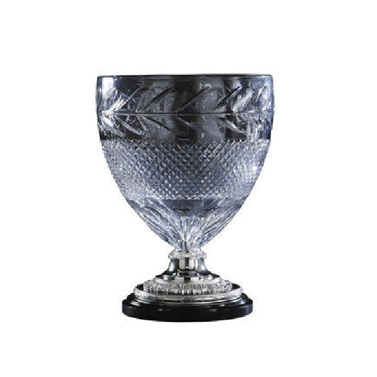 Elegant Crystal and Silver Decorative Cup