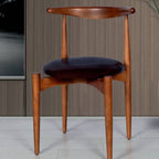 Elegant Wooden Dining Chair: Stylish Comfort for Your Space