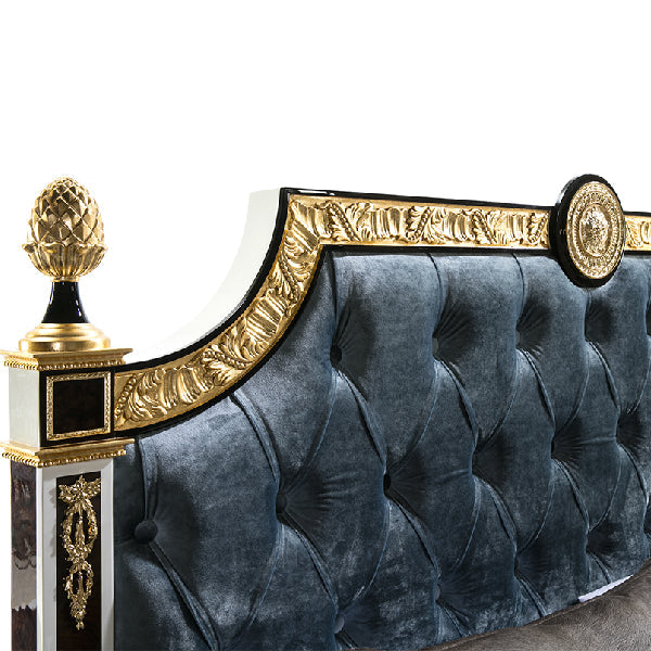 Elegant Upholstered Bedroom Set with Luxurious Features