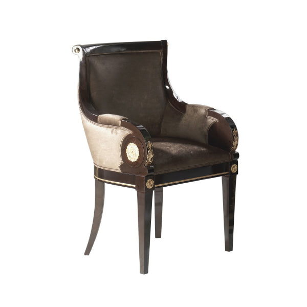 Sophisticated Upholstered Armchair with Elegant Detailing