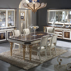 Exquisite Display Cabinet with Glass Doors and Ornate Detailing