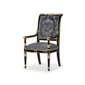 Elegant Upholstered Armchair with Luxurious Detailing
