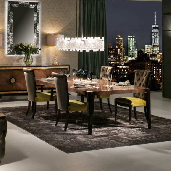 Sleek Rectangular Dining Table with Contemporary Design