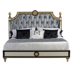 Luxurious Upholstered Bed with Regal Touches