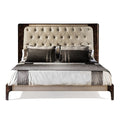 Elegant Upholstered Bed with Luxurious Detailing