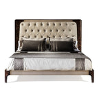 Elegant Upholstered Bed with Luxurious Detailing