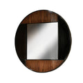 Modern Round Mirror with Unique Framed Design