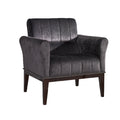 Stylish Velvet Armchair with Contemporary Design