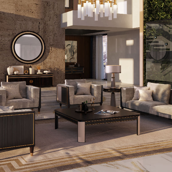 Luxurious Living Room with Contemporary Elegance