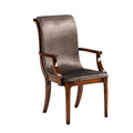 Elegant High-Back Armchair with Stylish Upholstery