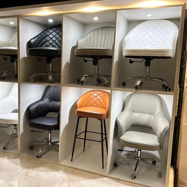 Elegant Black Quilted Leather Accent Chair