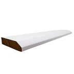 White MDF Skirting Board 116 cm – Chamfered Profile | Pre-Finished & Moisture-Resistant | Easy to Fit with Fixings | Modern Baseboard Trim | Ships Same Day – Purely Panache