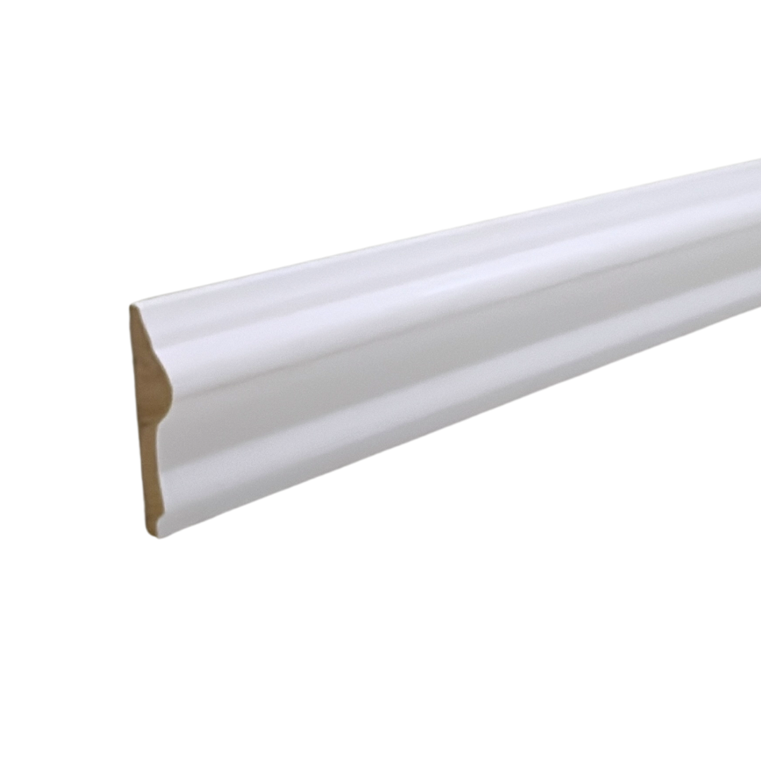 Pre-Finished White MDF Dado Rail Moulding - Wall Trim – 117 cm Decorative Wall Trim