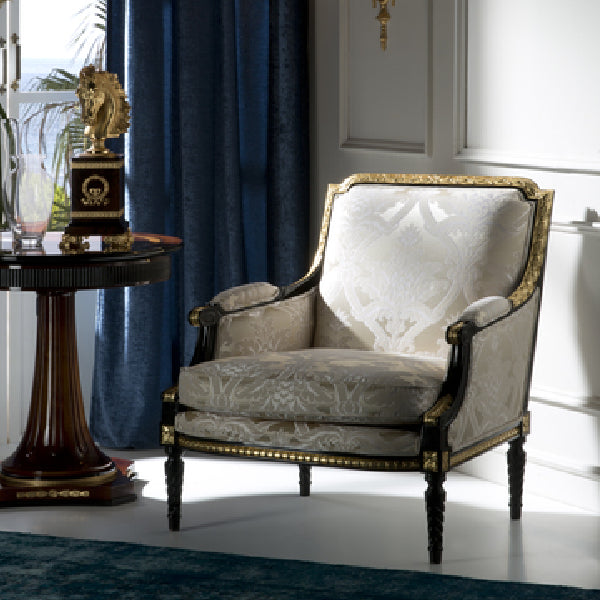 Elegant Upholstered Armchair with Timeless Design