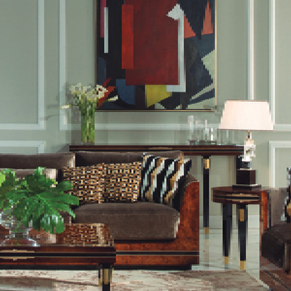 Sophisticated Console Table with Artistic Flair