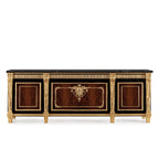 Exquisite Black and Gold Sideboard: A Showcase of Opulence