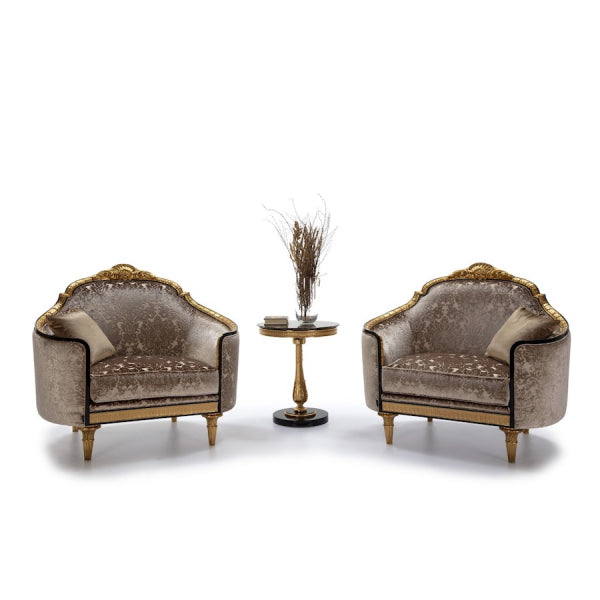Opulent Accent Chair with Luxurious Detailing