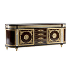 Luxurious Brown and Gold Sideboard: A Masterpiece of Design