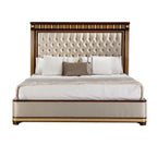 Elegant Upholstered Bed with Luxurious Detailing