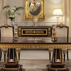 Exquisite Gold Leaf Mirror with Ornate Frame