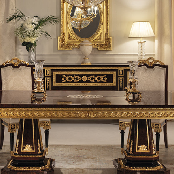 Exquisite Gold Leaf Mirror with Ornate Frame