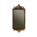 Timeless Rectangular Mirror with Ornate Gold Frame