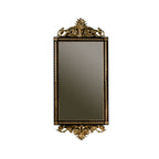 Timeless Rectangular Mirror with Ornate Gold Frame