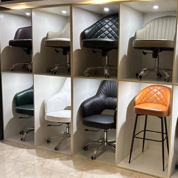 Luxe Black Quilted Leather Accent Chair