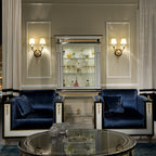 Chic Luxe Armchair with Bold Design Elements